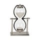 preview thumbnail 8 of 33, Sagebrook Home 11"H Silver Metal Sandtimer - 7" x 3" x 11"