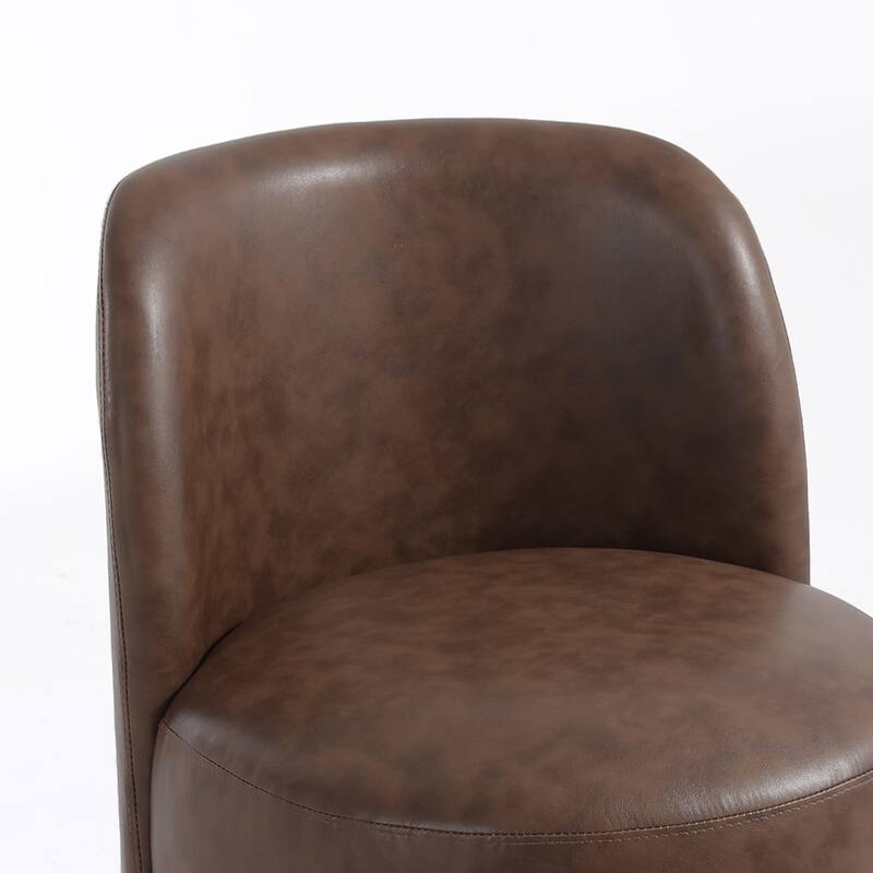 Modern Linen Upholstery Dining Chair Barrel Chair