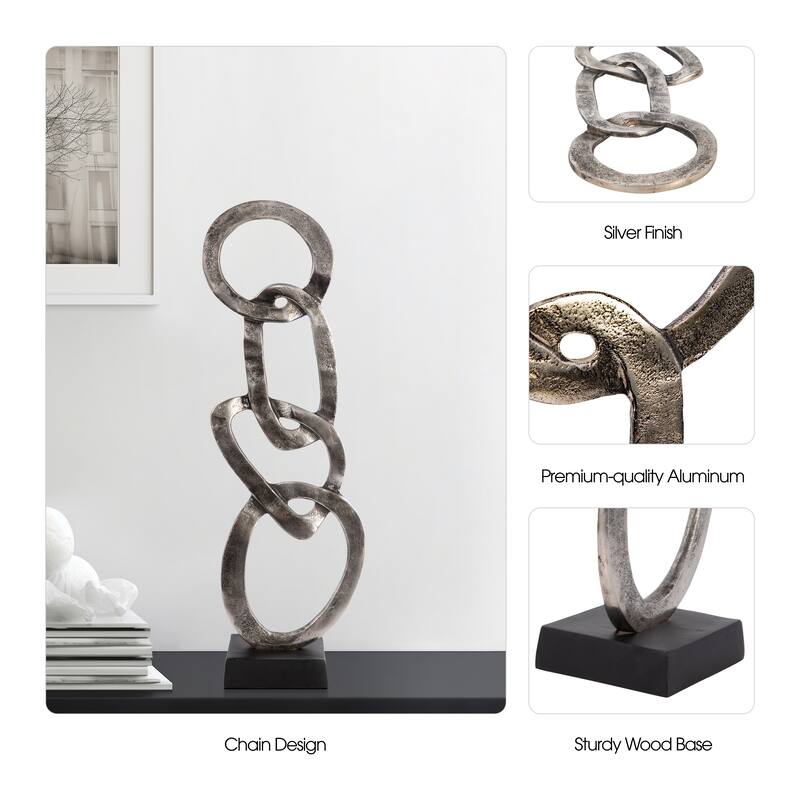 Sagebrook Home Aluminum Novelty Noida Statuary