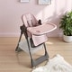 preview thumbnail 8 of 26, KISRAIS Portable Adjustable Baby High Chair with Safety Belt, Silent Lockable Wheels Pink