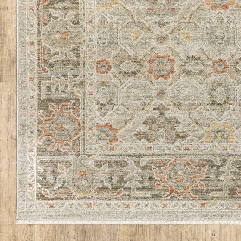 Kellan Vintage Floral Beige/ Multi Area Rug