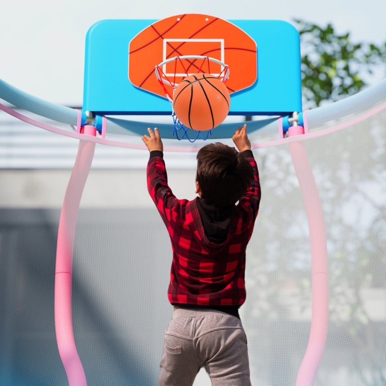 Kids Trampoline Indoor & Outdoor Pumpkin Trampoline-Pink - Multi