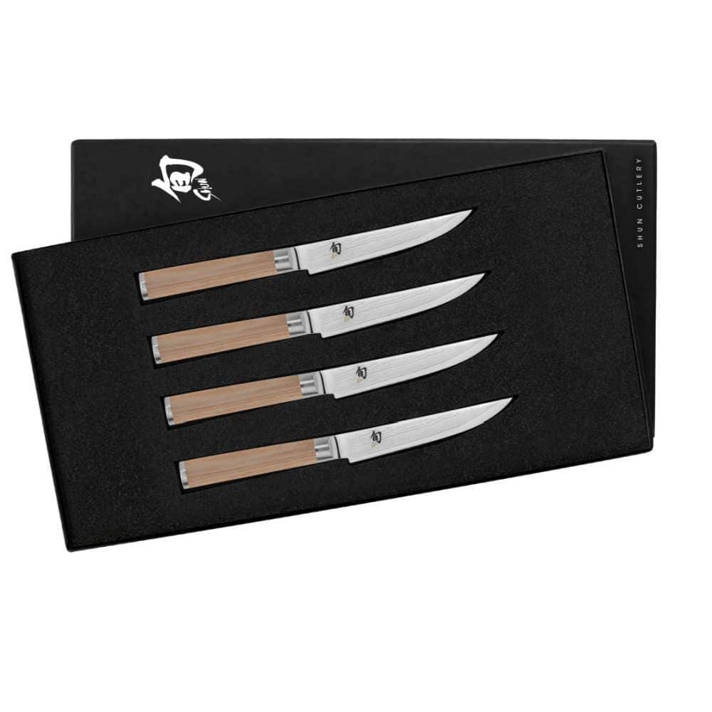 Shun Classic Blonde Steak Knife Set, 4 Piece