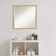 preview thumbnail 23 of 29, Beveled Wood Bathroom Wall Mirror - Svelte Polished Gold Frame