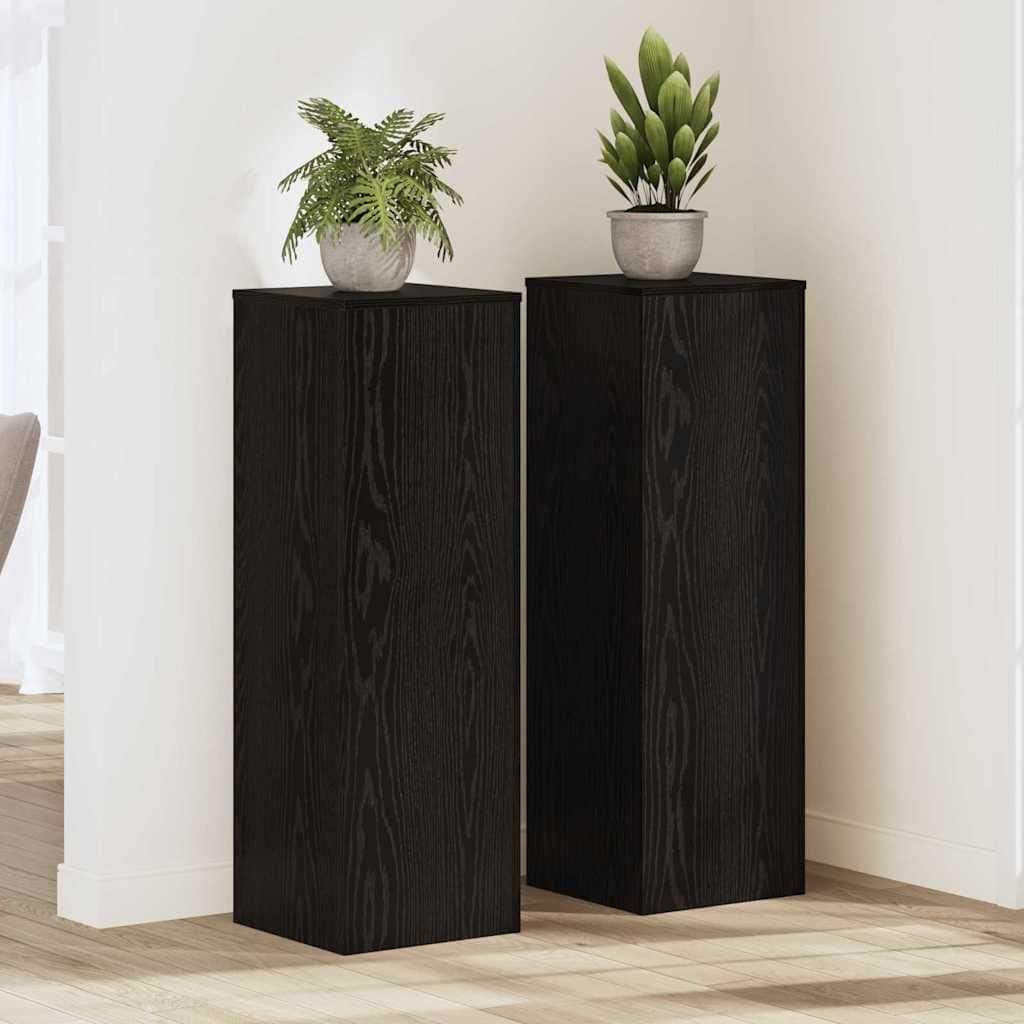 vidaXL Plant Stand Set of 2 Oak Engineered Wood
