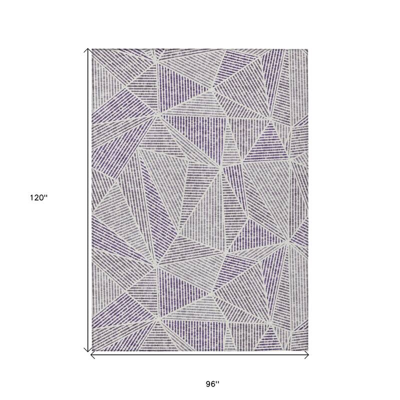 HomeRoots Geometric Transitional Rectangle Outdoor Rug