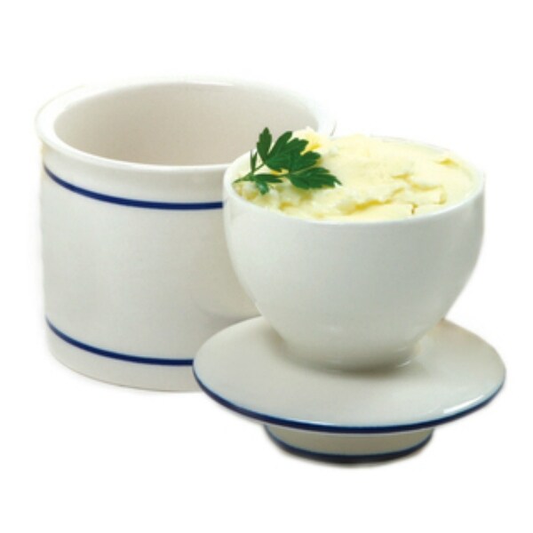 Norpro 284 Stoneware Butter Keeper, 4" x 3-3/4"