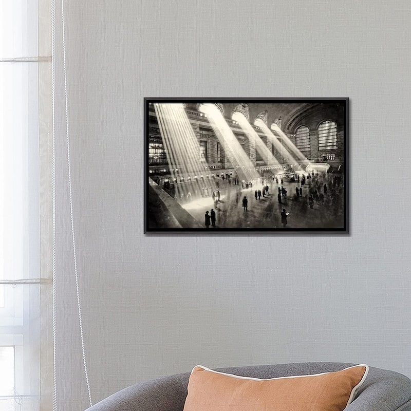 iCanvas "Grand Central Terminal, New York c.1930 " by Rue Des Archives Framed