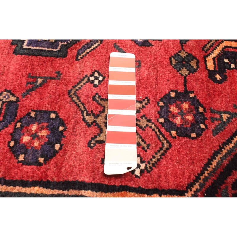 ECARPETGALLERY Hand-knotted Andelz Red Wool Rug - 4'6 x 6'9