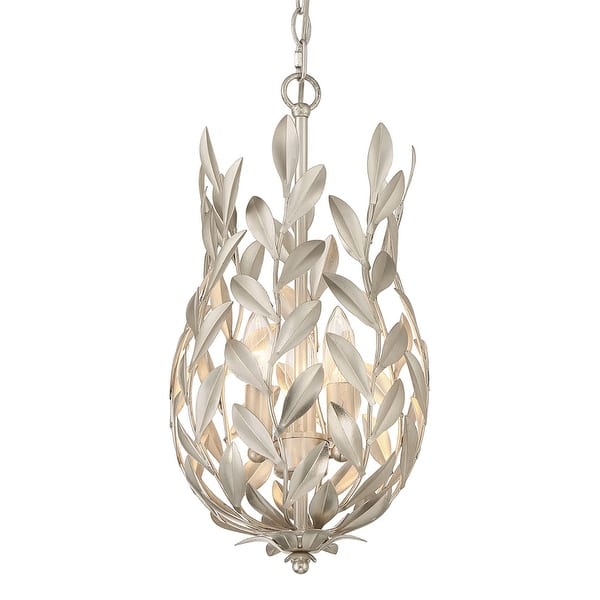 slide 2 of 11, Crystorama Lighting Group 563 Broche 3 Light 10" Wide Taper Candle Antique Silver