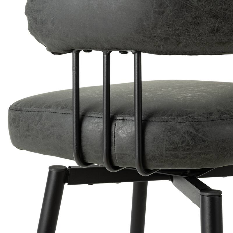 Glitzhome 26 or 31 Inches Modern Upholstered Swivel Counter Height Bar Stools