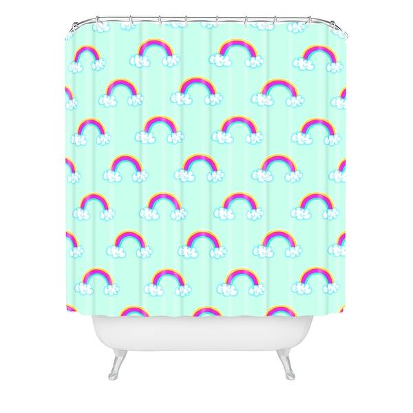Lisa Argyropoulos Rainbows Mint Shower Curtain Bed Bath & Beyond
