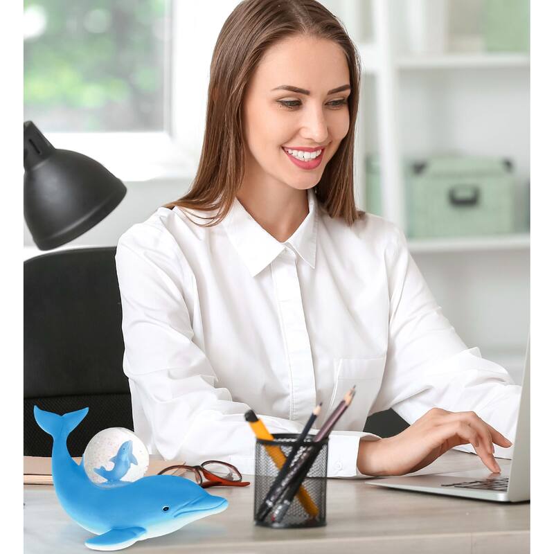 CoTa Global Shark, Dolphin, Sea Turtle, Mermaid Snow Globe - Set of 4 - 45 mm