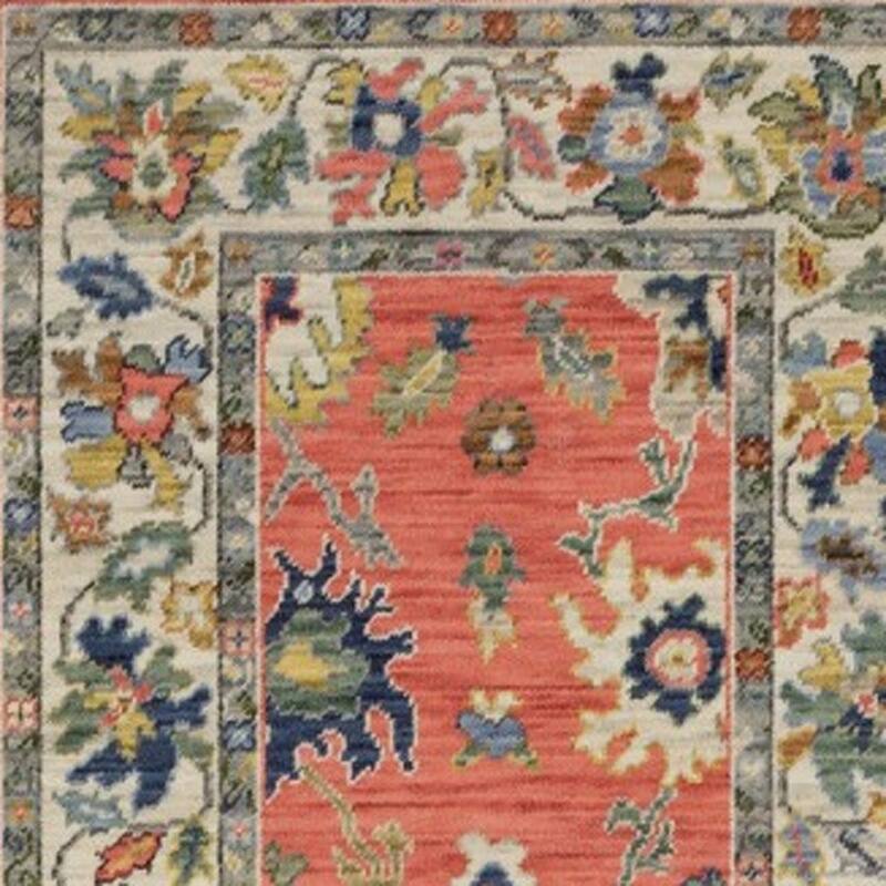HomeRoots Oriental Traditional Rectangle Area Rug