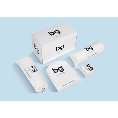 BG by Bedgear Complete Bedding Set - 5 Piece Bundle (Includes Pillow, Pillow Protector and Sheet Set with Pillow Case)