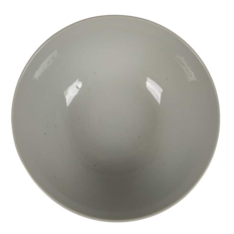 Hand Painted Stoneware Bowl with Floral Design