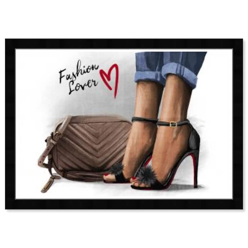 Wynwood Studio Prints Fashion and Glam Fashion Lover White and Glam Wall Art Canvas Print