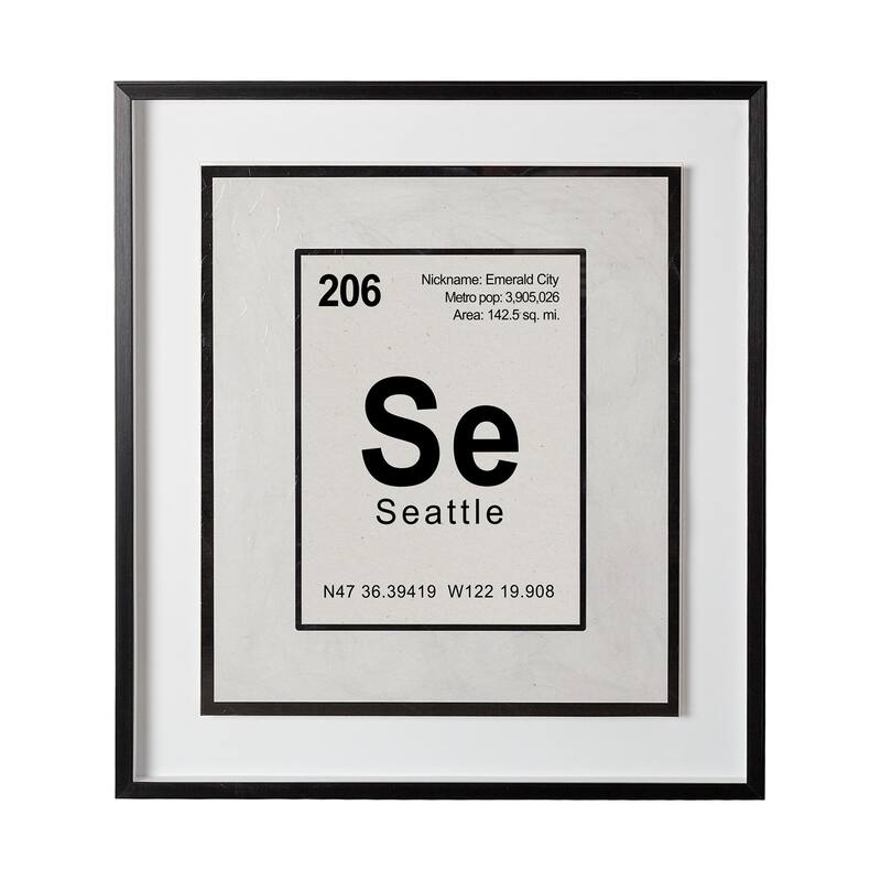 Breaking Seattle Framed Art Print