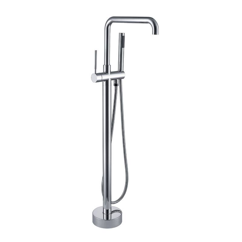 Topcraft Floor Mounted Bathtub Filler with Handheld Showerhead