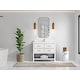 preview thumbnail 115 of 128, Willow Collections 42 x 22 Parker Single Bowl Sink Bathroom Vanity with 2 in Quartz