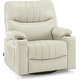 preview thumbnail 13 of 28, MCombo Faux Leather Power Recliner, Electric Swivel Glider Rocker Recliner for Nursery with USB Ports 7785 White