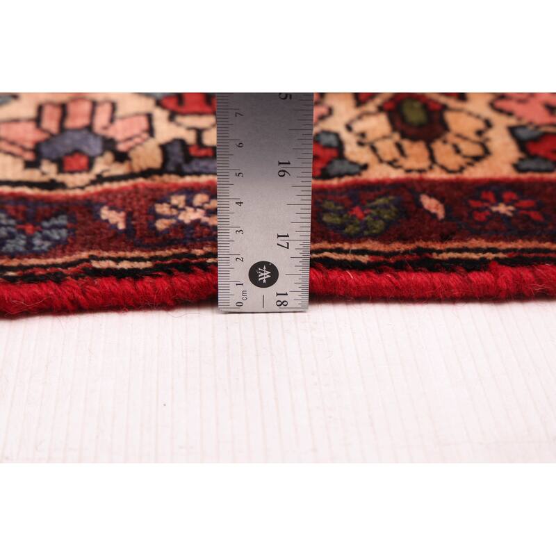 ECARPETGALLERY Hand-knotted Andelz Red Wool Rug - 3'6 x 9'4