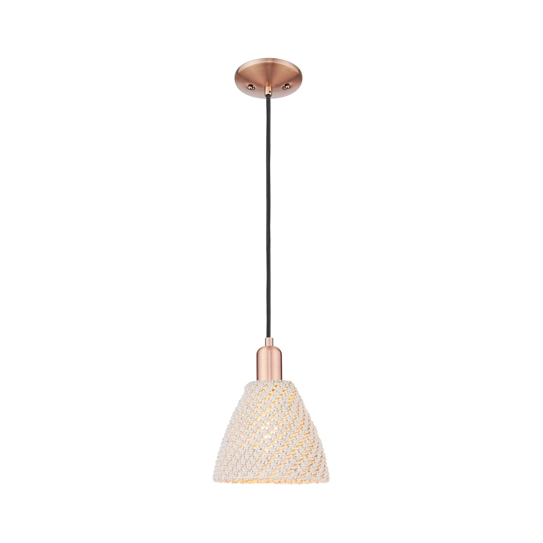 Innovations Lighting Downtown Urban - Natural Ballston Dome - 1 Light 8" Cord Hung Mini Pendant