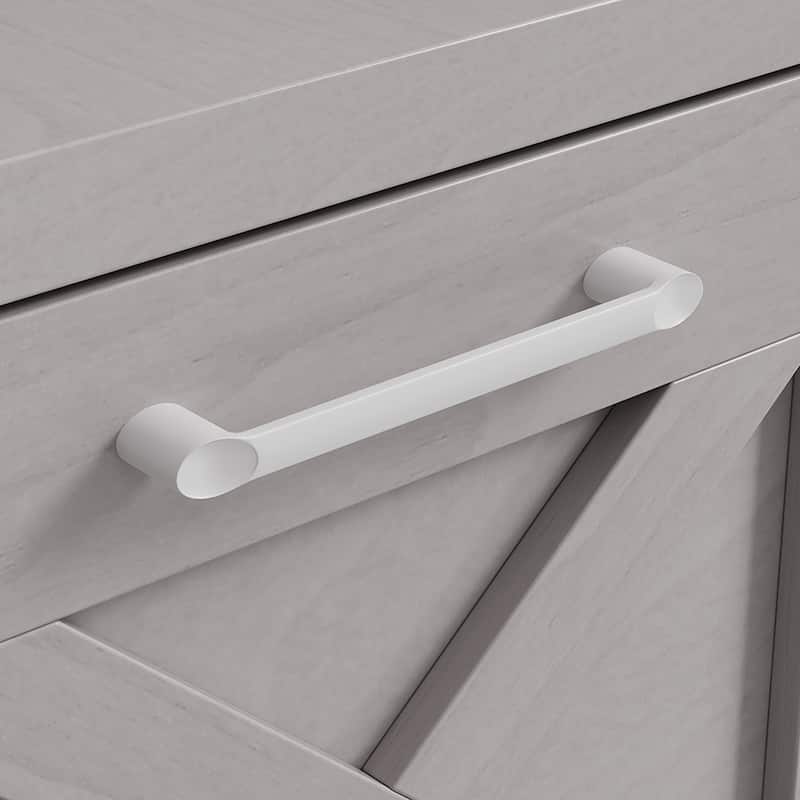 Moasis 59-inch Computer L-shaped Desk with Monitor Stand and Cabinet, Executive Desk w/Power Outlets