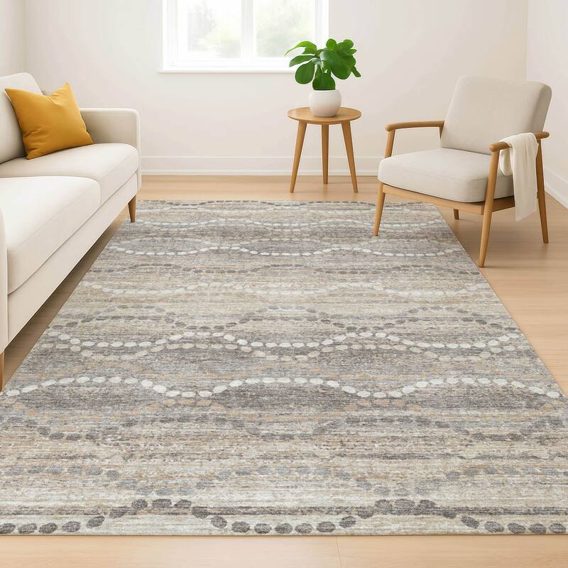 Premium Washable Super Soft Pixy Stripes Mayfield Rug