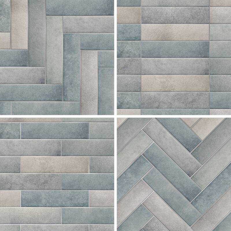 Merola Tile Heritage Shadow 2-3/8" x 9-5/8" Porcelain Floor and Wall Tile