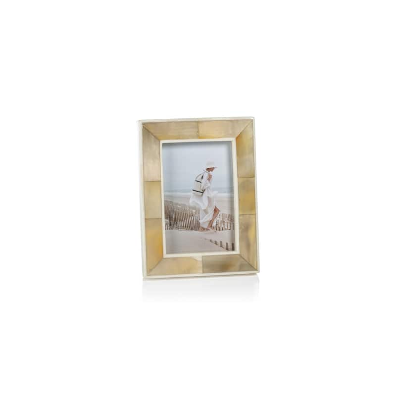 Bastia Natural Horn & Bone Photo Frame - 4" x 6"