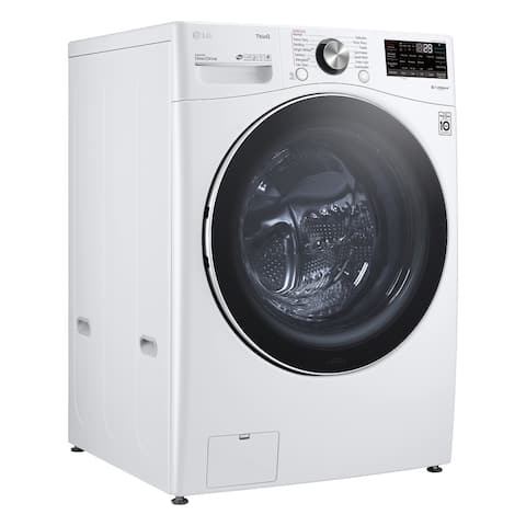 LG WM4200HWA 5.0 cu.ft. Ultra Large Capacity Front Load Washer with AIDD, TurboWash, Steam and Wi-FiConnectivity, White