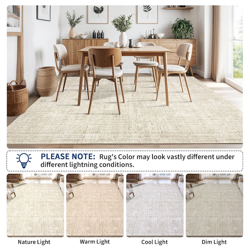 Garvee Modern Timeless Solid Area Rug
