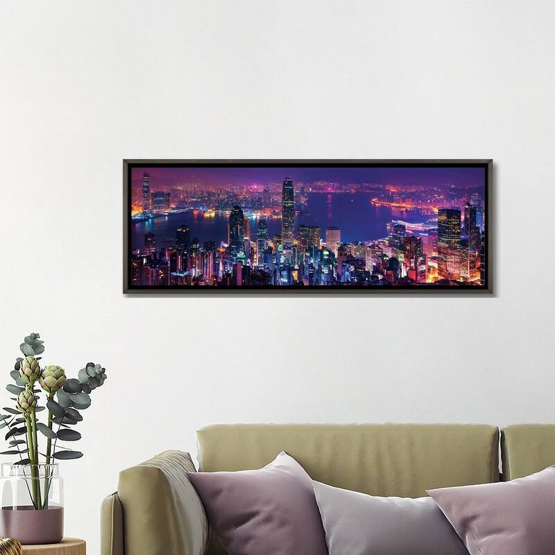 iCanvas "Hong Kong Special View" by Marco Carmassi Framed