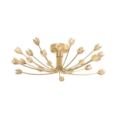 Hudson Valley Lighting 5422 Falkirk 22 Light 30" Wide Semi-flush