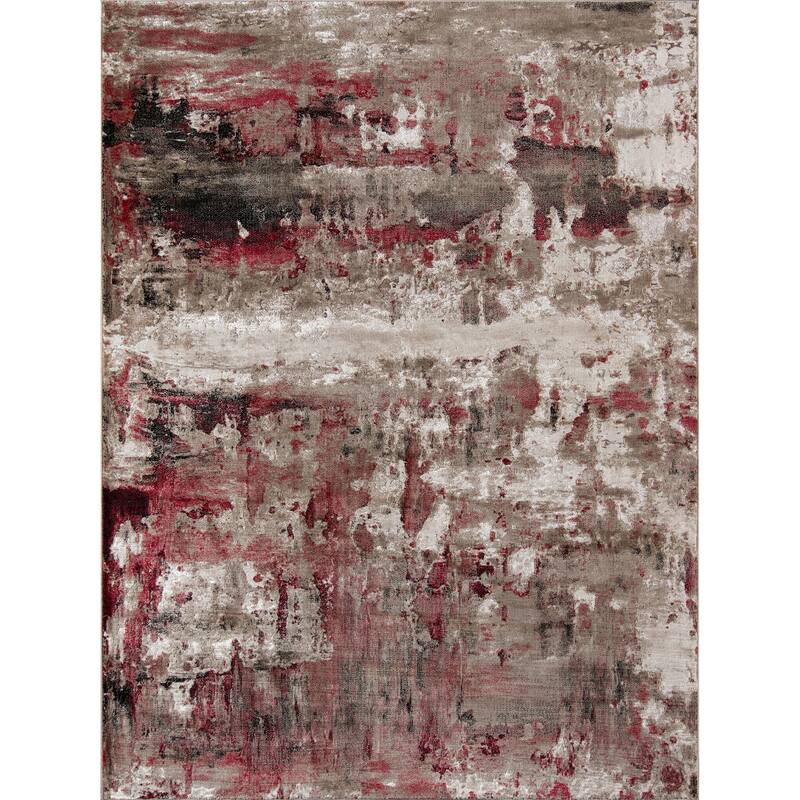 Momeni Monterey Abstract Area Rug - 3'3" x 5' - Red - Rectangle