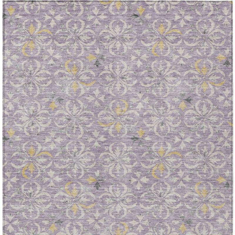 HomeRoots Floral Transitional Rectangle Outdoor Rug