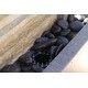preview thumbnail 4 of 6, Tempest Warm Gray with Cream Slate Finish Floor Fountain - 19" x 48"