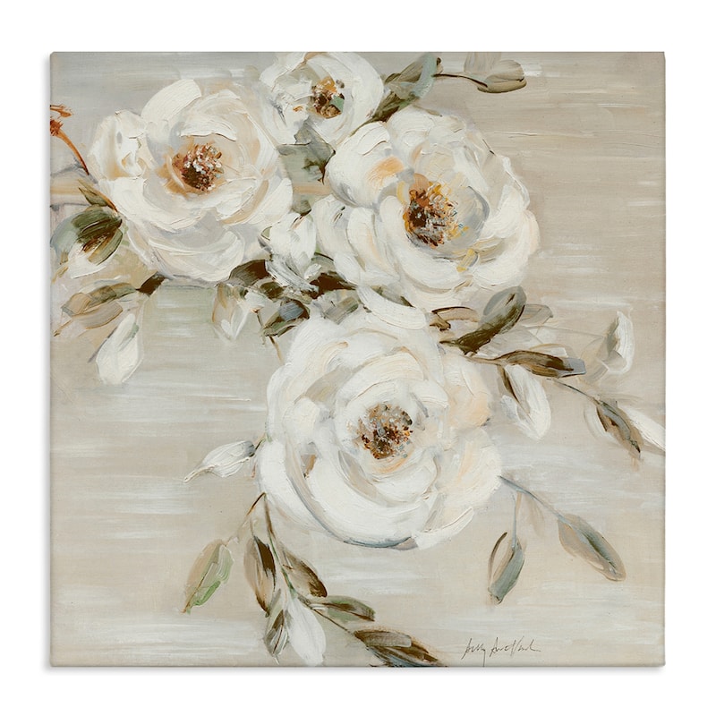 Stupell Neutral Rose Trio Canvas Wall Art Design By Sally Swatland - 24 x 24