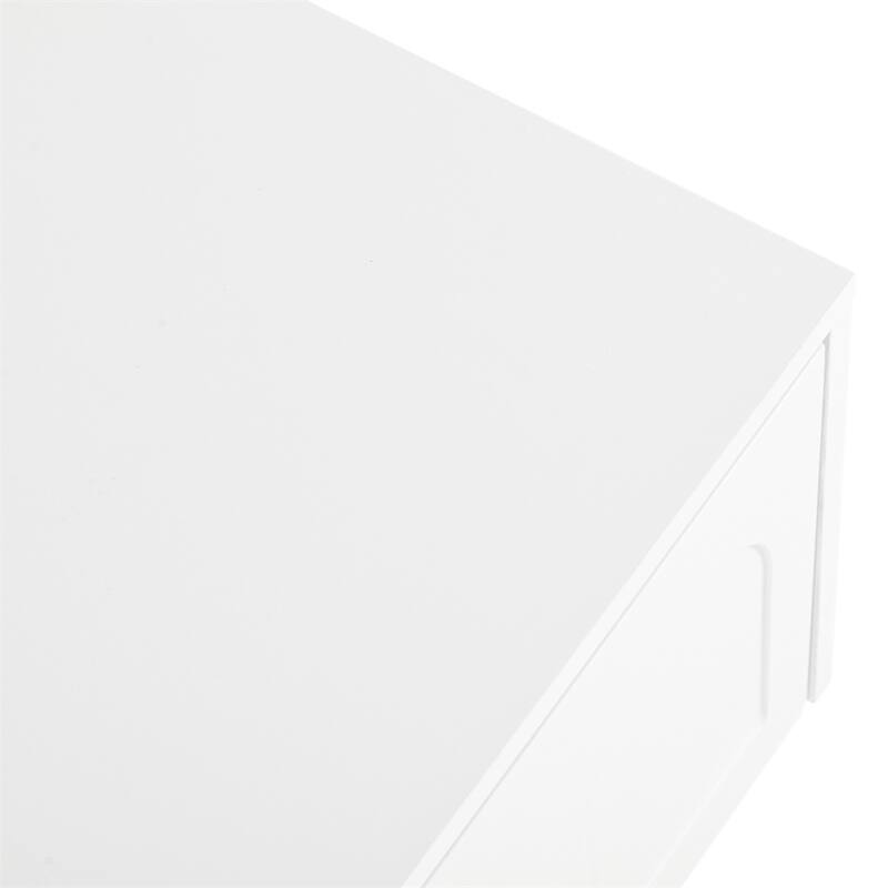 TV Stand with Fluted tempered Glass Doors,Functional Media Console