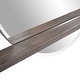 preview thumbnail 5 of 6, Allan Andrews Round Beveled Wall Mirror with Gray Wood Shelf - 36"w x 32"h x 5"d