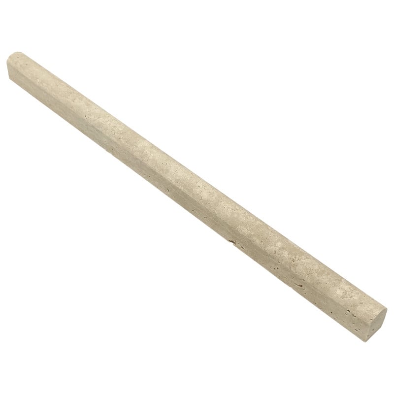 Ivory Travertine 0.62" x 12" Pencil Liner