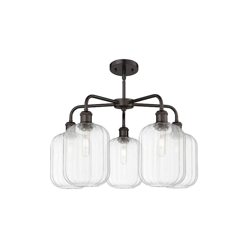Innovations Lighting Endless Possibilities Ballston - Preston - 5 Light 25" Jar Shade Stem Hung Chandelier