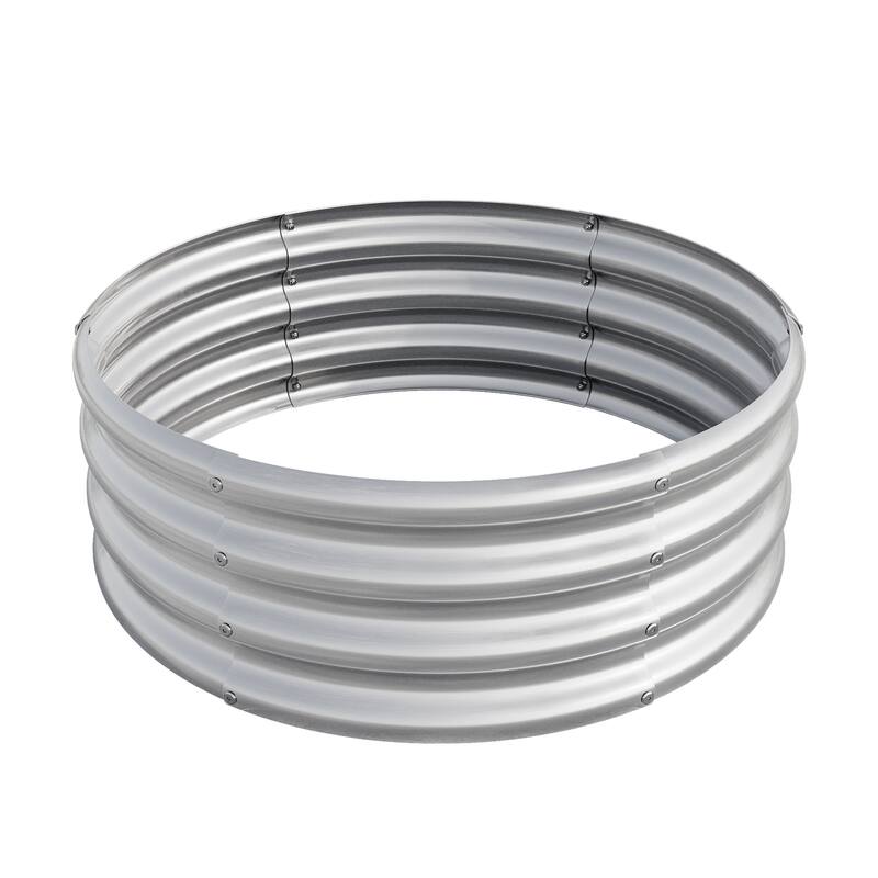 2PCS Durable Galvanized Metal Planter Box, Open Bottom Designed