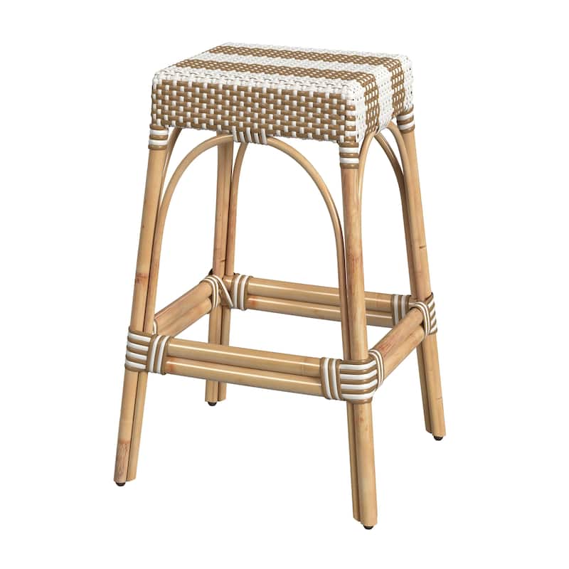 Robias Rectangular Rattan 30" Bar Stool