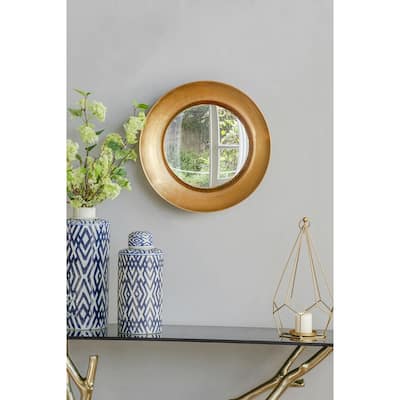 D18.7 x 3.9" Wall Mirror With Led Lighting