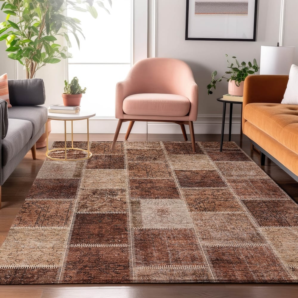 Premium Washable Super Soft Vintage Patchwork Mayfield Rug