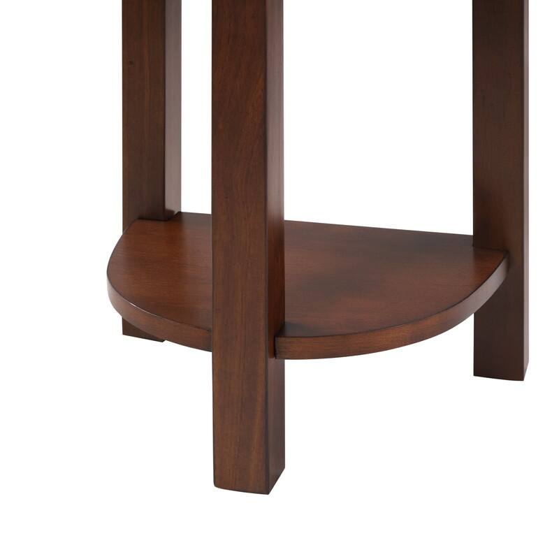4-Piece Counter Height Dining Set, Solid Wood Kitchen Table with 3 Padded Stools