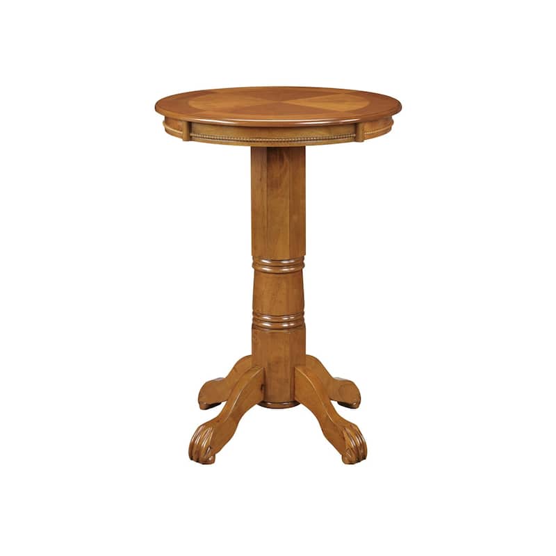 Florence 30-inch Round Wood Pub Table