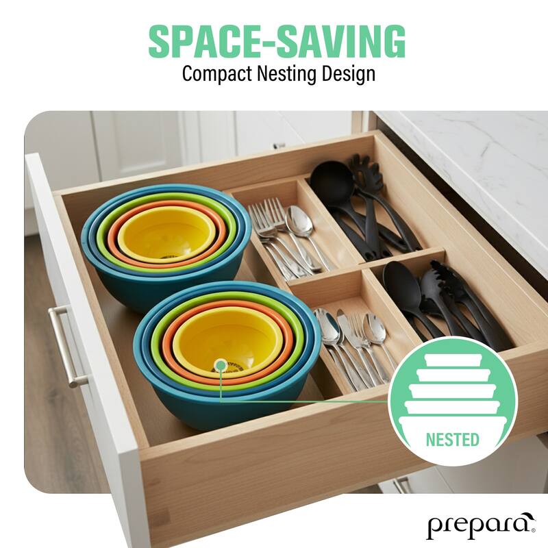 Prepara Two Tone Melamine Pinch Bowl